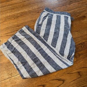 Old Navy Blue and White Striped Lounge Pants